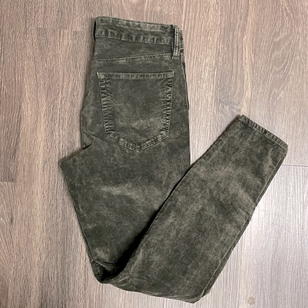 🍀 Lucky Brand 🍀 Ava Super Skinny Oil Washed Velour
